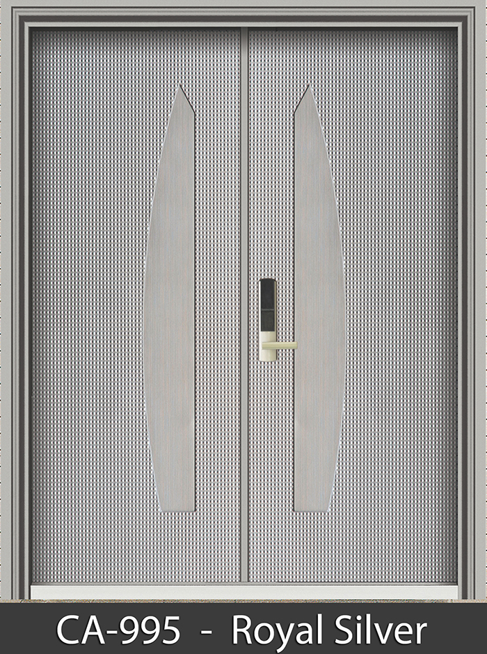 ประตู ขายประตู ซื้อประตู ประตูในตำนาน Hybrid Door CA-995  Royal Siver